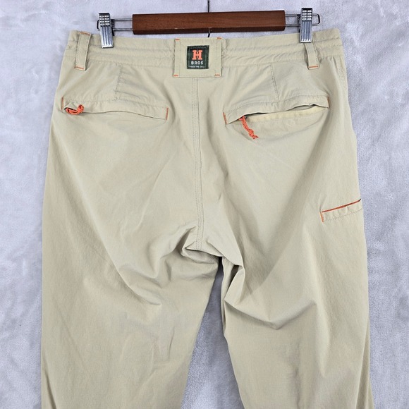Howler Bros Hiking Pants Lightweight OutdoorcFishing‎ Khaki Drawstring 32x34 - Picture 7 of 9